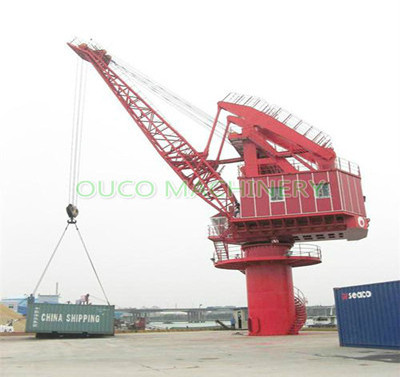 OUCO 25t Port Crane Electrico Hydraulic Stationary Crane