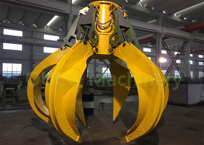 Electric motor crane orange peel grab bucket with CE certification for lifting