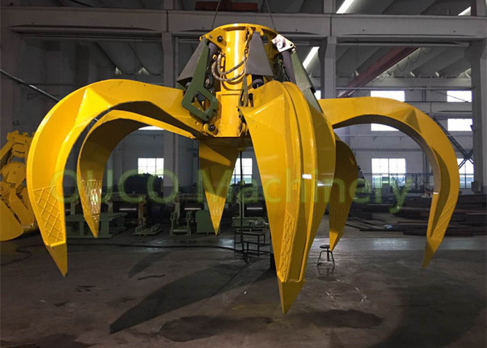 Electric motor crane orange peel grab bucket with CE certification for lifting