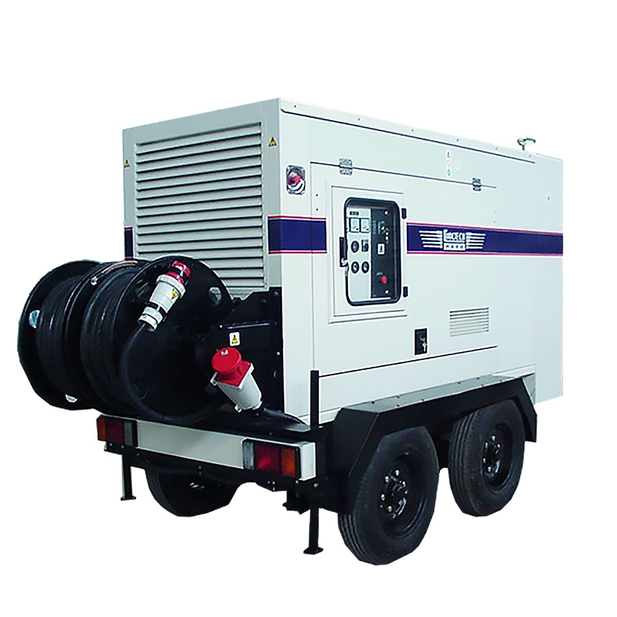 Silent movable 40KW/50KVA mobile trailer diesel generators soundproof standby diesel generator set