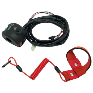 Handlebar Start Stop Switch Box with Lanyard for Yamaha WaveRunner Superjet 700 EW2-68310-04-00