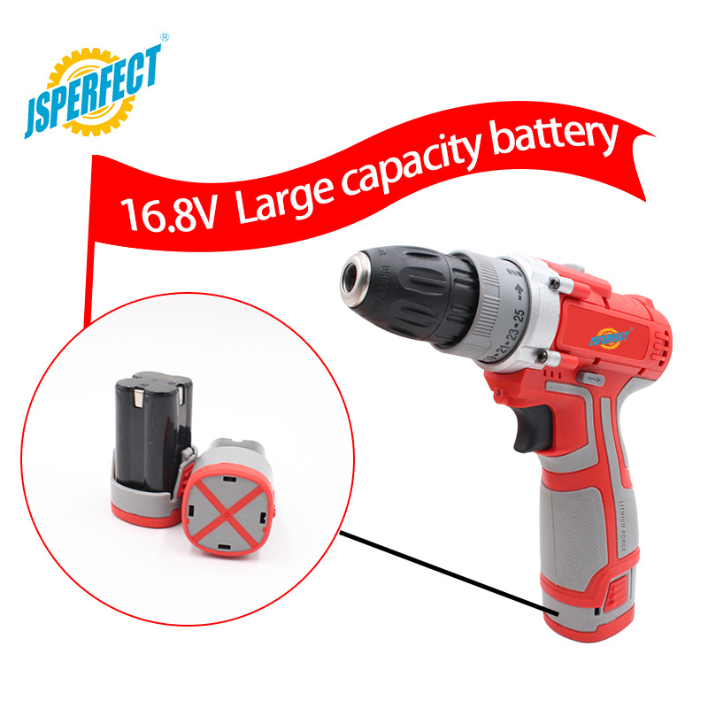 JSPERFECT mini 18v rechargeable impact drill cordless industrial OEM