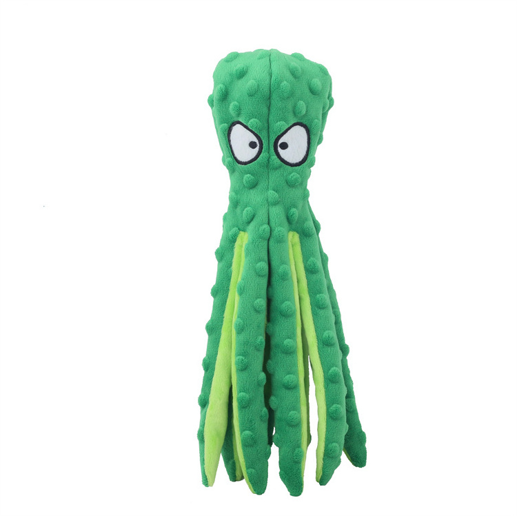 Eco friendly Interactive pet bulk stuffed Toys dog tough cat toy soft fleece Octopus Chew Plush Pets Toy