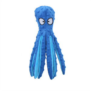 Eco friendly Interactive pet bulk stuffed Toys dog tough cat toy soft fleece Octopus Chew Plush Pets Toy