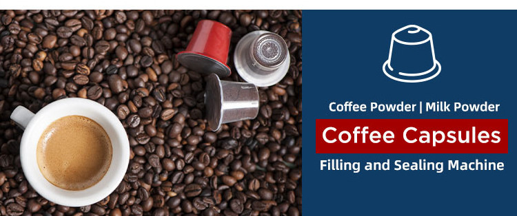 CE certified automatic coffee capsules filling machine nespresso aluminum k cup powder coffee capsule sealing filling machine