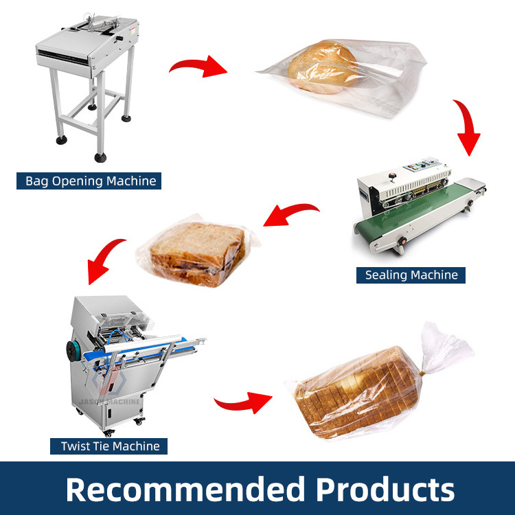 Semi automatic plastic bag food candy toast burger bread twist tie packing machine