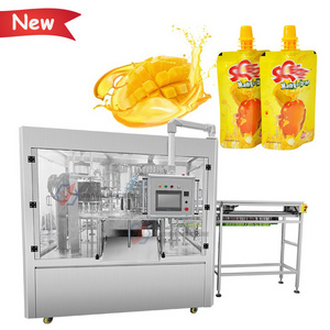 Automatic doypack fruit jelly litchi mango juice spout pouch packing machine