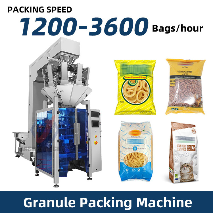 Multi function automatic dried meat beef jerky doypack packing machine with nitrogen filling