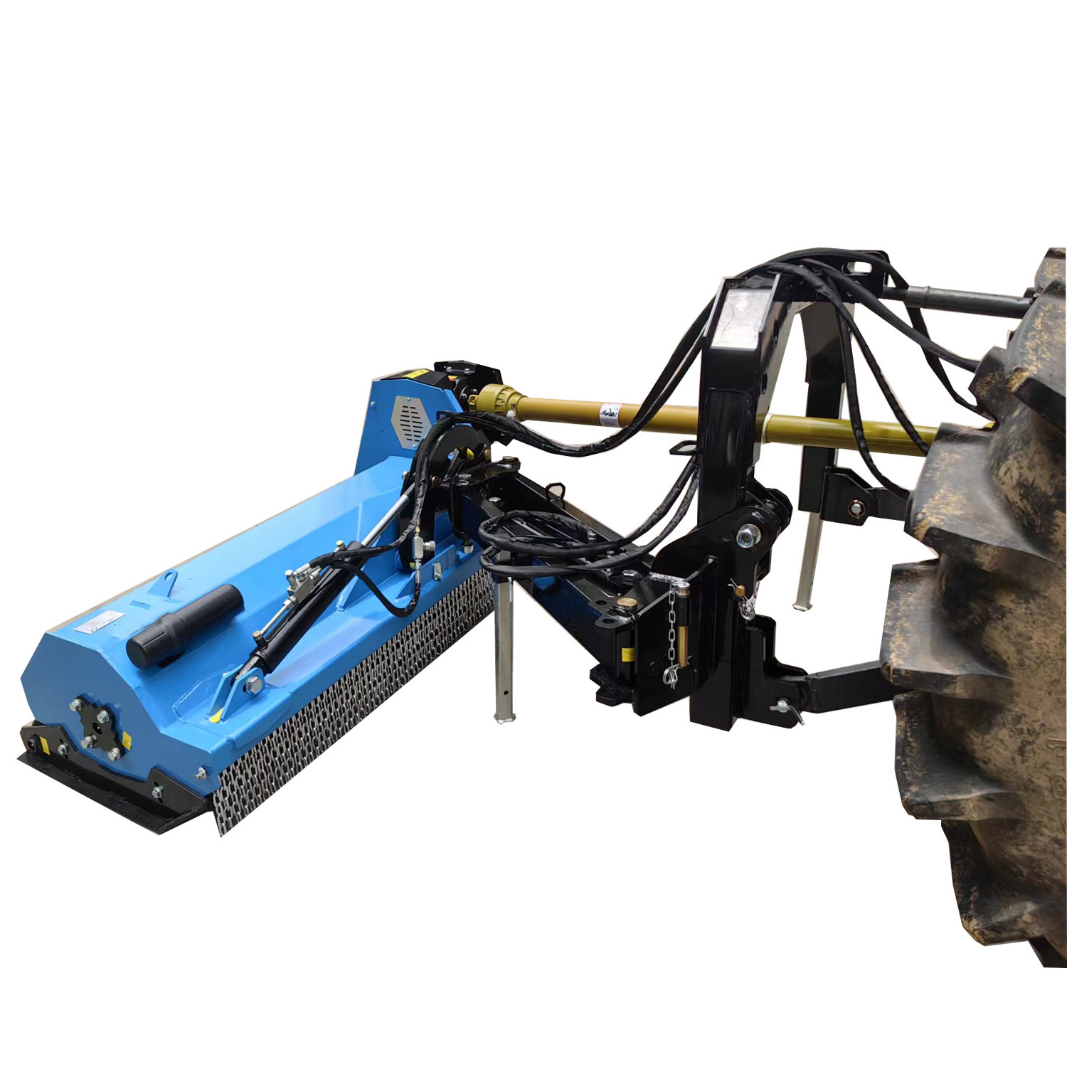 Hot-selling heavy machinery AGF flail lawn mower has a hydraulic swing arm flail mower blades