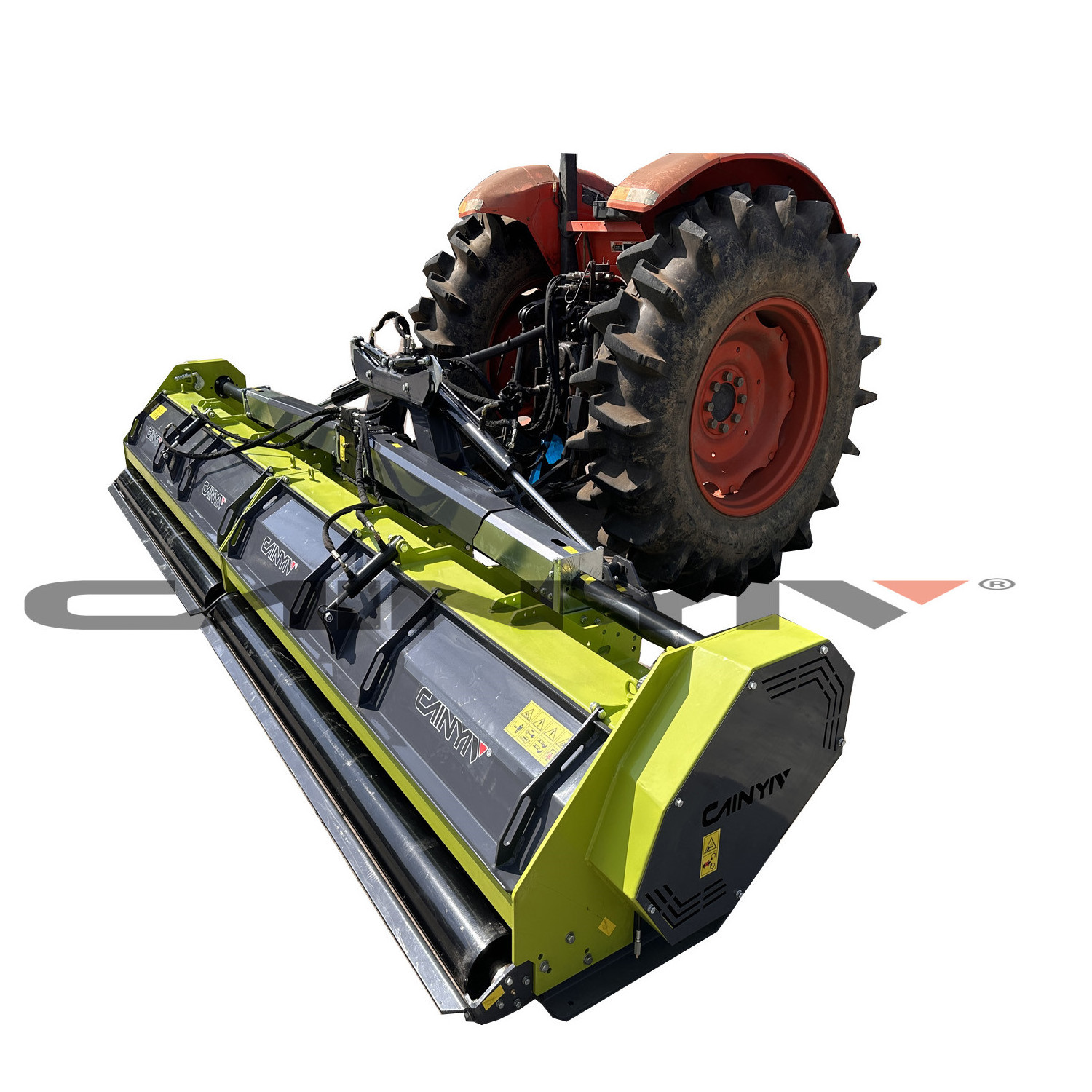 super heavy  Hydraulically controlled folding lawn mower with real door Grass Mower Lawn Mower tractor pto