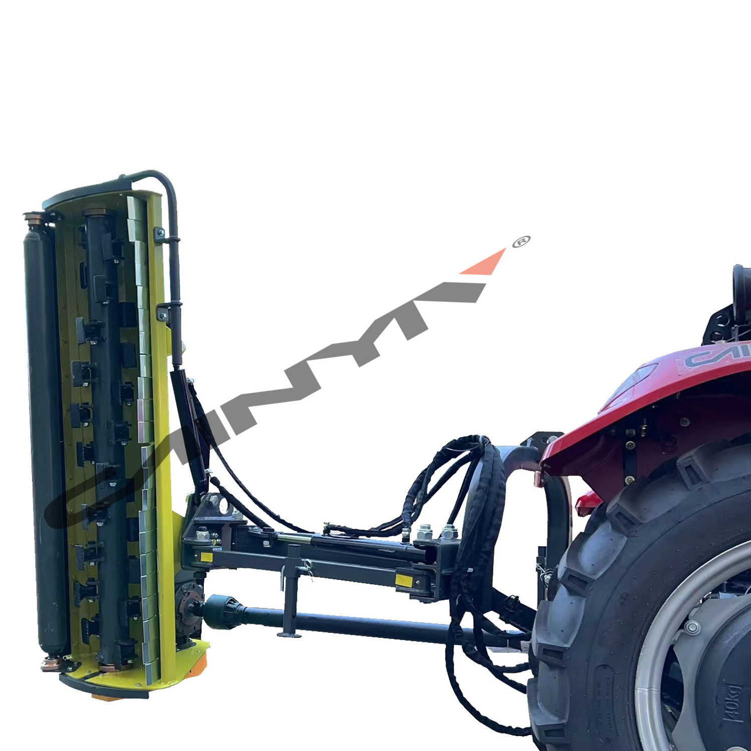 Farm Tractor Pto Mower 3 Point Hitched Tractor Hydraulic Verge Mulcher Light Side Flail Mowers  Lawn Mower Grass Cutter