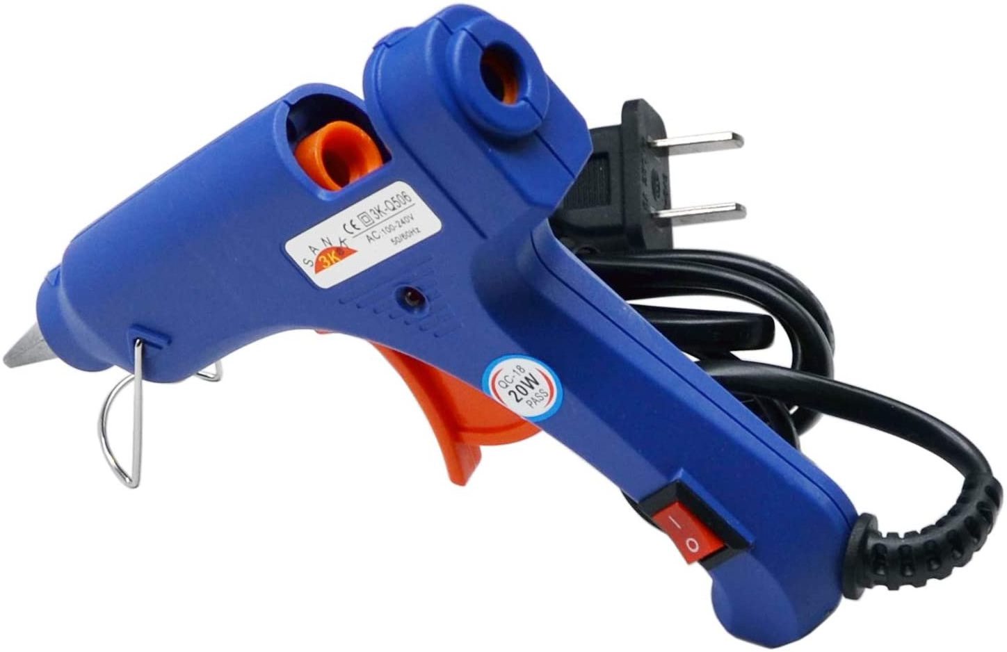 Traditional Hot Melt Glue Gun for Mini Sealing Wax Sticks (Diameter 0.3 inch/0.7cm) , 20W