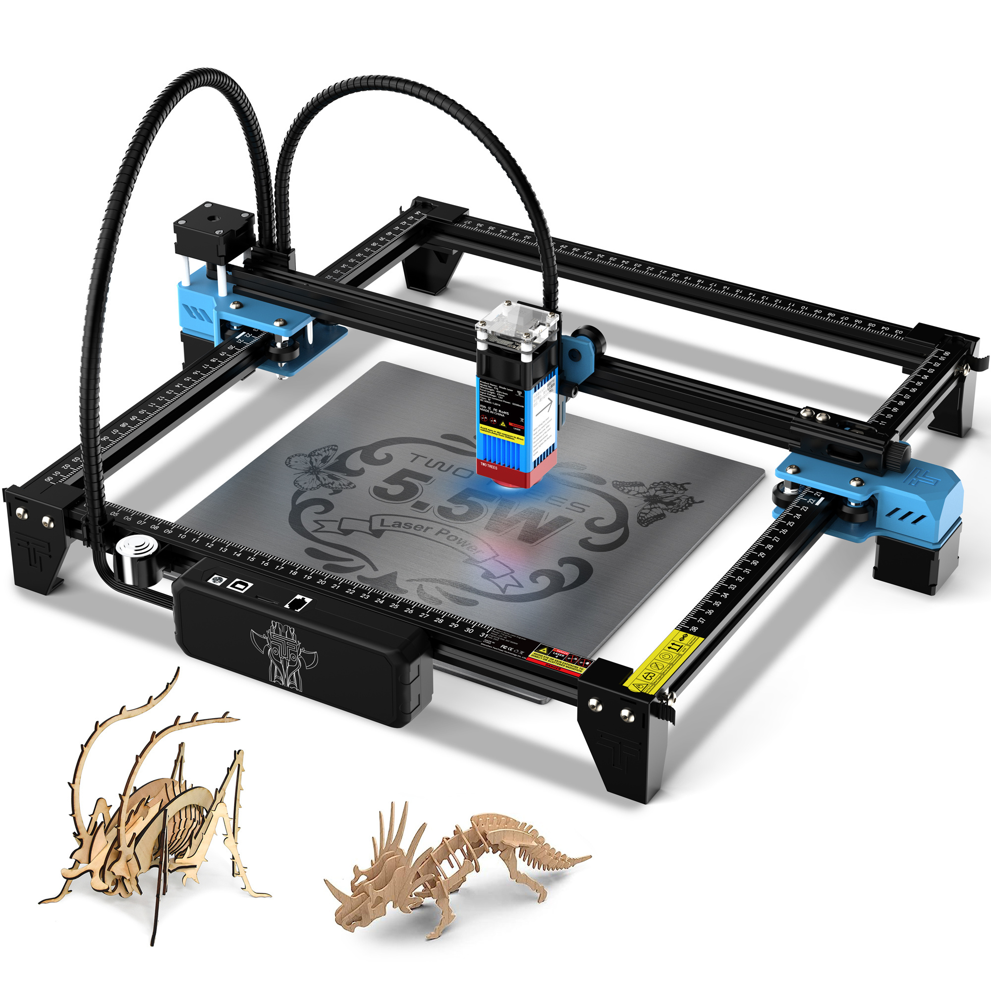 Twotrees Laser Laser Engraver DIY Laser Marking for Metal with 32-bit Motherboard 420*400mm Large Engraving Area