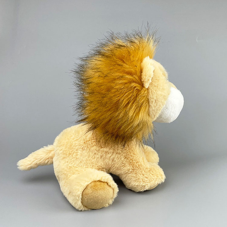 Wholesale Custom Design  Forest Animal Stuffed Lion Prone Position Plush Toy