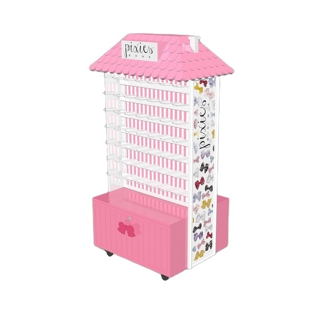 Durable Using Proper Price Top Quality Popular Tall Earring Pink Jewelry Display Rack