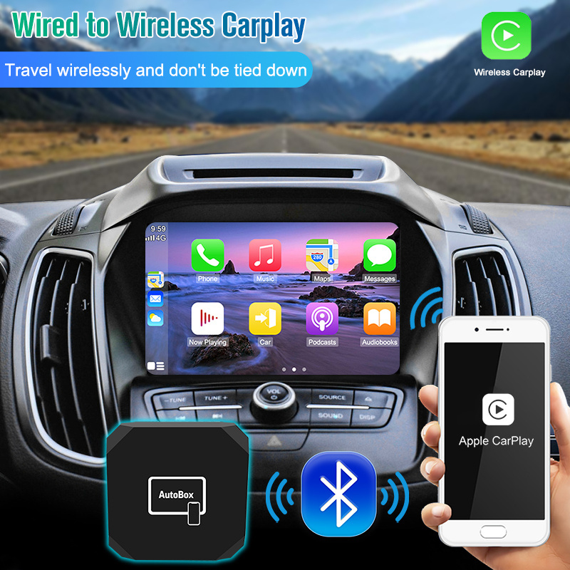 mini wireless apple carplay smart box android auto android 12 carplay ai box