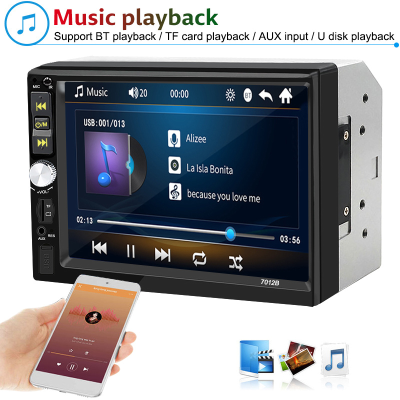 7inch car monitor 1din 2din car radio mp5 video player