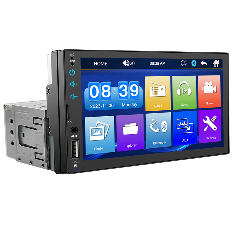 7023 one din car stereo 7 inch touch screen car radio auto mp5 player for car