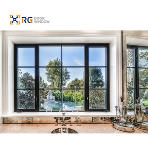 RG100 Factory Aluminum Triple Glazed Profile Swing Windows Soundproof Aluminum Casement Windows