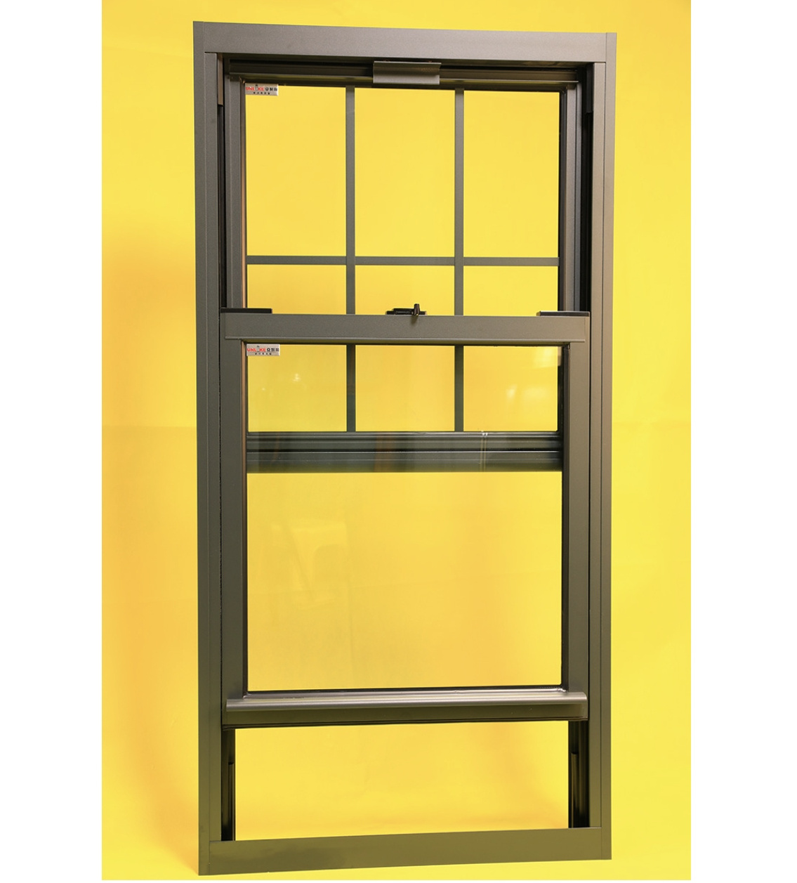 RG UXZ83 latest design Lift up window energy conservation Single-hung window aluminium up down sliding window