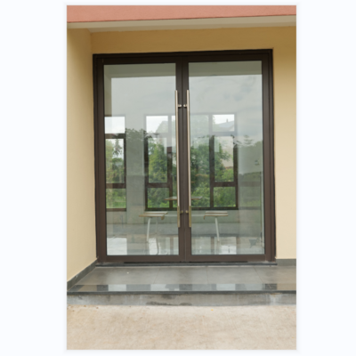 RG100 Fiberglass door soundproof casement door Heat Insulation Double Glass French Doors