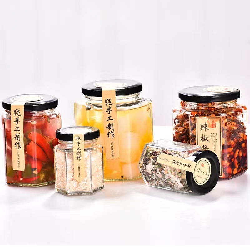 Top Sale Empty Honey Jars Honey Jar 0.5L Ceramic Jar Honey In Stock Wholesale Small Sauce Containers