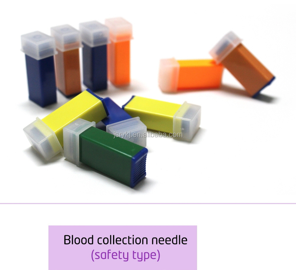 disposable steel lancets plastic lancets safety lancets for blood examination