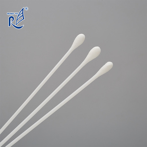 Medical cotton swab stick test kit flocked sampling specimen collection throat oral nasal swab