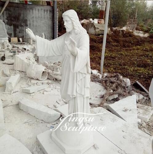 Marble carving life size jesus christ statue for decoration