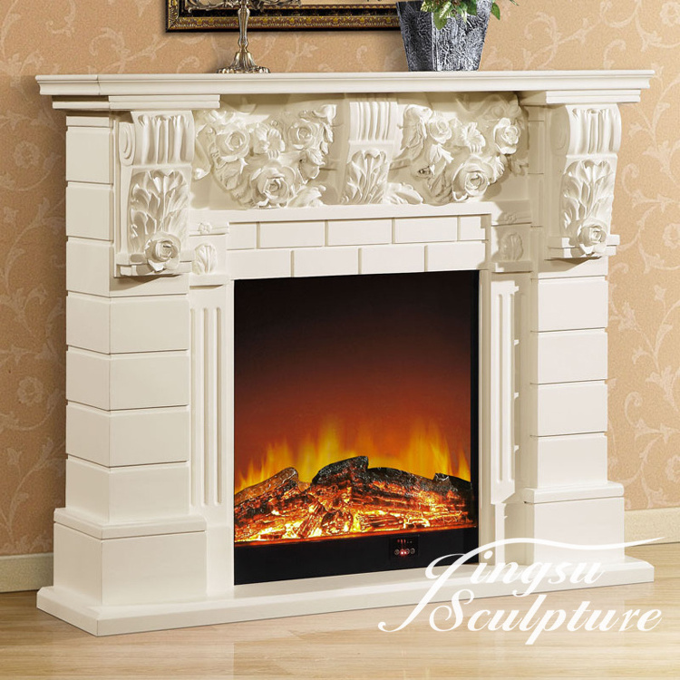 Hand Carved gel fuel fireplace