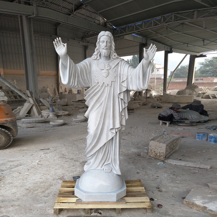 Marble carving life size jesus christ statue for decoration