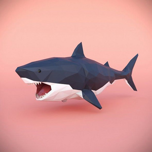 Professional supply fiberglass shark sculpture for sale