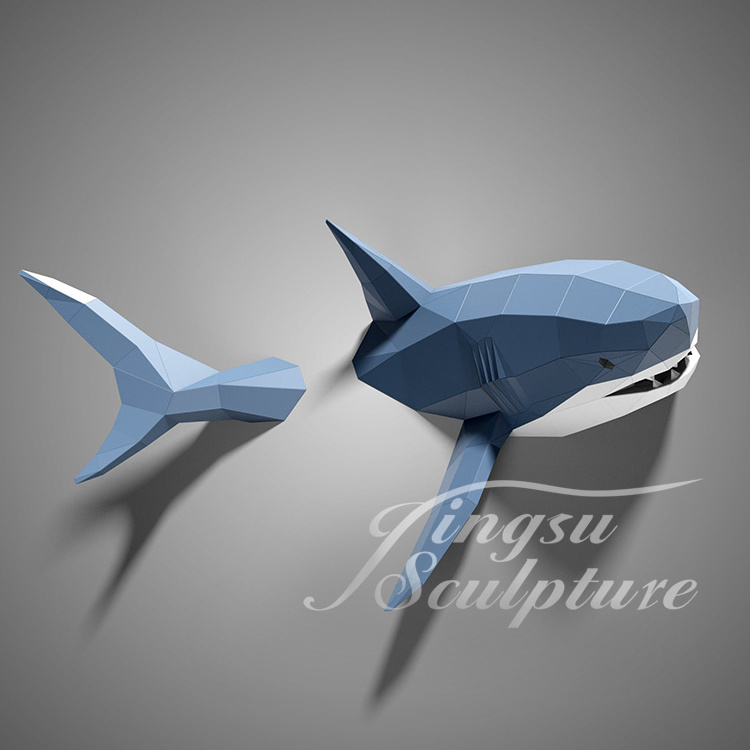 Professional supply fiberglass shark sculpture for sale