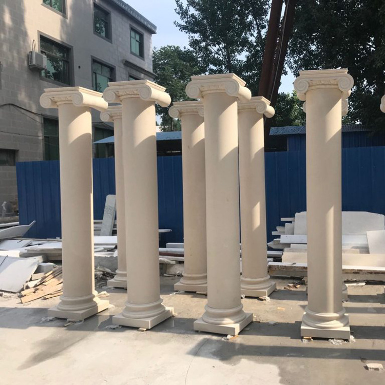 Wholesale hand carved granite gate column pillar design