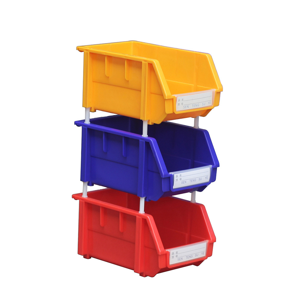 Industrial warehouse garage home tool storage picking stackable plastic storage part bins for hardware