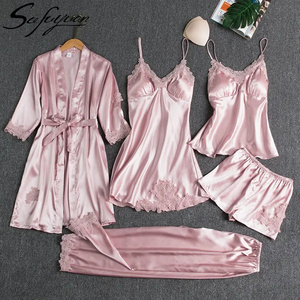 SFY-Y2 Wholesale High Quality Ladies Lace Halter Print Pajamas Set Loose Comfortable Home Wear Ladies Breathable Pajamas Set