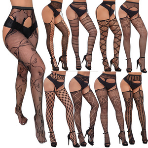 SFYB573 Wholesale Bodystocking Open-Gear Non-Slip Suspender Socks Sexy Mature Women Bodystocking Women'S Sexy Nylon Stockings