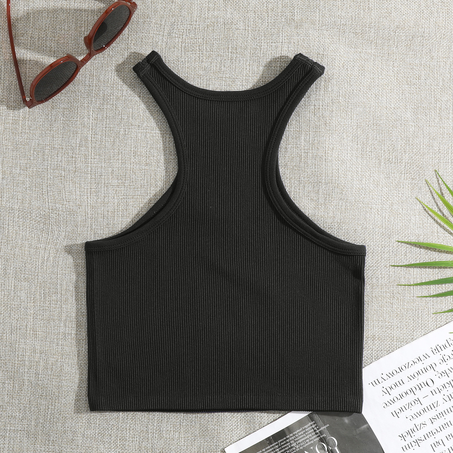 SFYW340 High Quality Women'S Clothing Solid Color Nylon Thread Vest Sports Quick-Drying Seamless Yoga Top Womens Tank Top