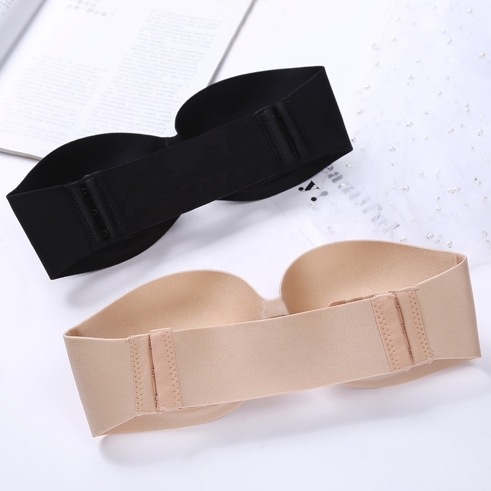 Z037 Fast Delivery Erotic Women's Strapless Bra Mature Invisible Bra For Wedding Underwear, Girls Sexy Push Up Bra Sexy Lingerie