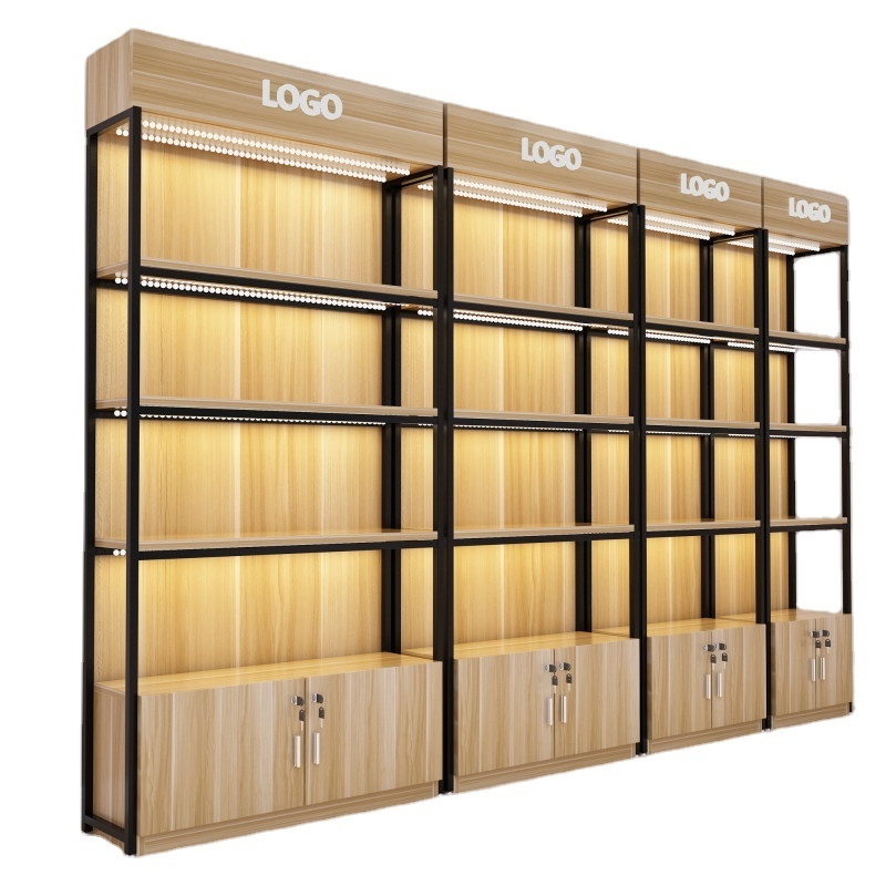 warehouse rack supermarket wood accessories hanging display rack  Shelf Display Rack Used in Supermarket