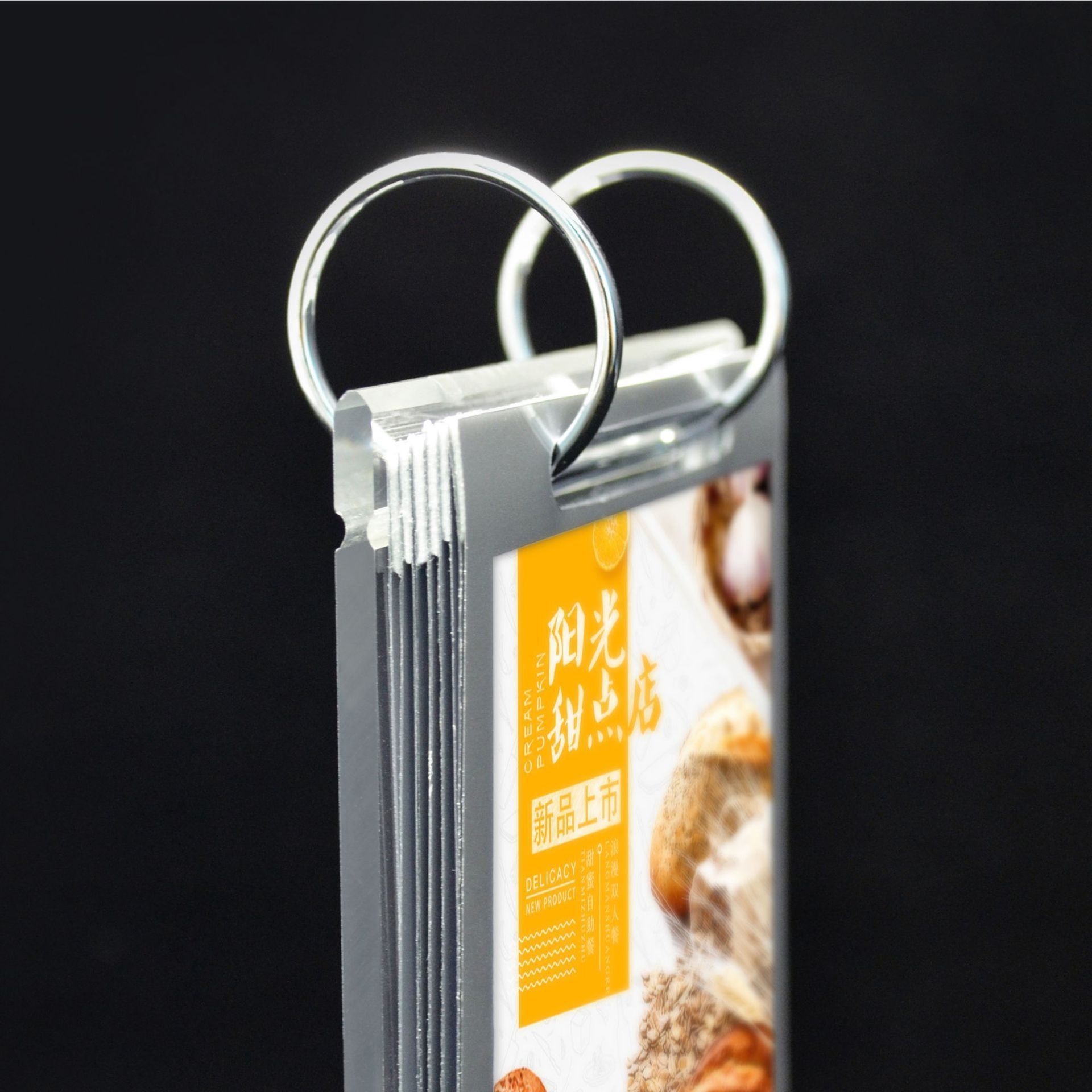 A5 A4 A6 Acrylic Page Turning Menu Holder Menu Flip Decca Holder for Hotel  T  Shaped Acrylic Menu Card Holders for restaurant