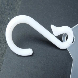 Customized Plastic S Shape Hanger Hook for Hanging White Small coated PP S Hook Display product