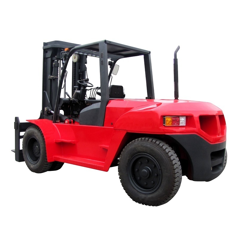 container diesel forklift montacargas 10 ton forklift truck with fork positioner and ac cabin