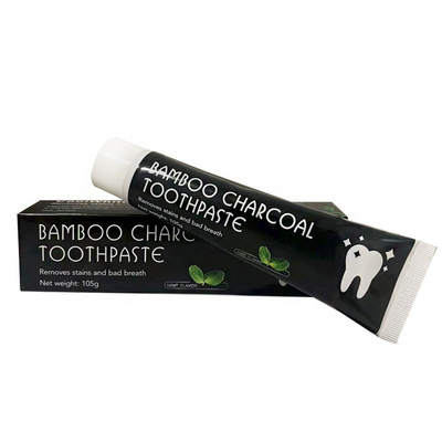 Private Label Fluoride Free Coconut Oil Activated Charcoal Organic Whitening Toothpaste