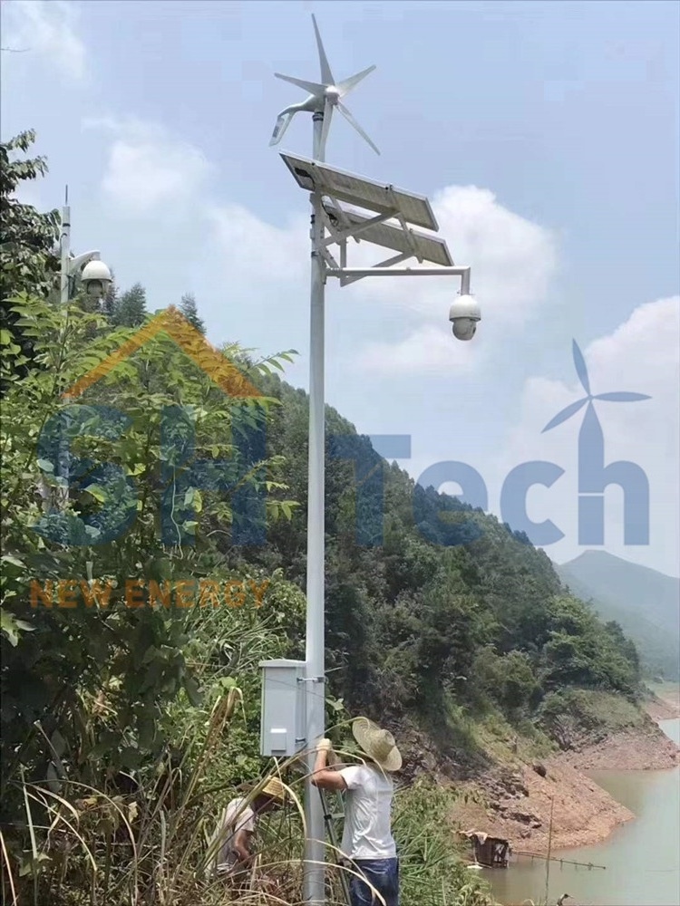 China Factory 1kw 48v 24V 12V Wind Turbine 5 Blades Free MPPT Controller Windmill