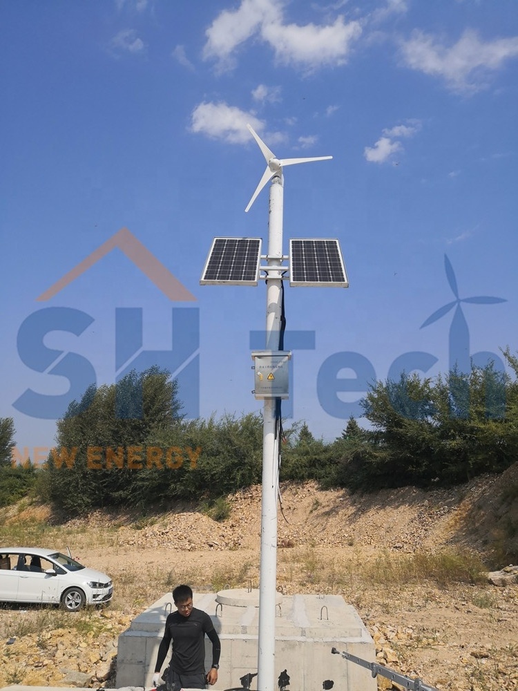 China Factory 1kw 48v 24V 12V Wind Turbine 5 Blades Free MPPT Controller Windmill