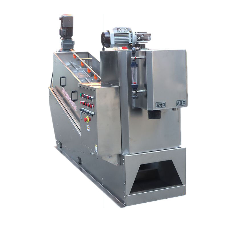 Stacked screw sludge dehydrator screw press sludge dehydrator sludge dewatering screw press