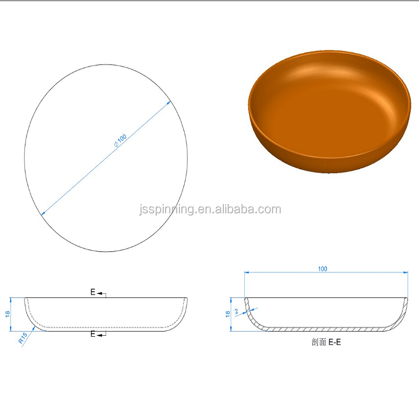 Round Copper/Brass Food Dinner Plate/Serving Dish Engraved and Sustainable Stocked Metal Spinning Fabrication Technique