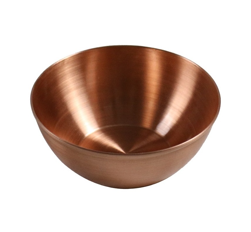 Round Copper/Brass Food Dinner Plate/Serving Dish Engraved and Sustainable Stocked Metal Spinning Fabrication Technique