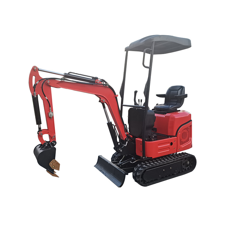 Agrotk 1ton 1.2ton EPA Crawler Small Bagger Digger Mini Excavator Swing Boom and Cabin